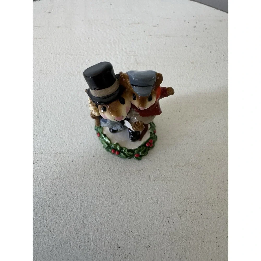 Wee Forest Folk Bob Cratchit Tiny Tim CC-02 1987 Signed AP Carol - CHIPPED